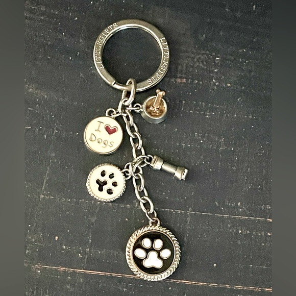 Doggy Lovers (5) Charm Key Chain - Picture 1 of 1